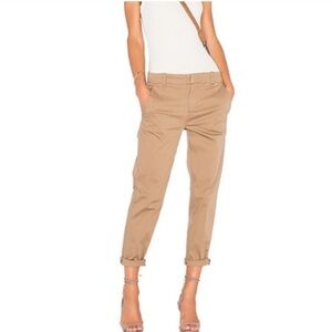 Vince Women's Cropped Chino Tan Pants